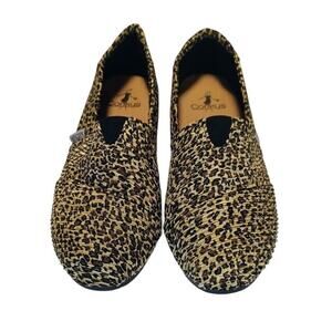 Corkys leopard print slip on flats, Sues NWB, women’s size 7